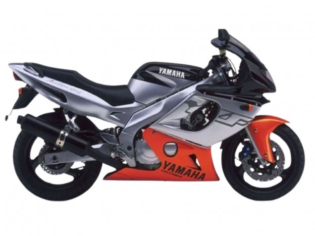 Yamaha YZF600R Thundercat Motorrad Verkleidung 1996-2007 - Grau Orange Schwarz