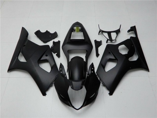 Matt Schwarz 2003-2004 Suzuki GSXR 1000 Motorrad Vollverkleidung Matt Schwarz 2003-2004 Suzuki GSXR 1000 Motorrad Vollverkleidung