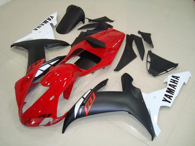 Matt Schwarz Rot 2002-2003 Yamaha YZF R1 Motorrad Verkleidung Matt Schwarz Rot 2002-2003 Yamaha YZF R1 Motorrad Verkleidung