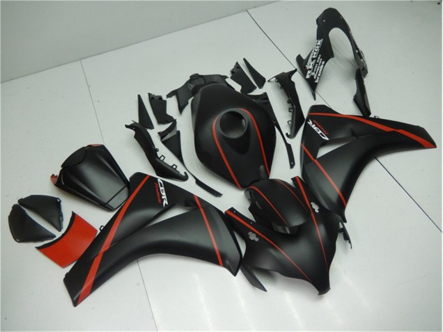 Matt Schwarz Rot 2008-2011 Honda CBR1000RR Motorrad Verkleidung