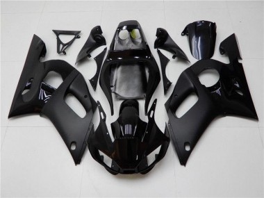 Matt schwarz glänzend 1998-2002 Yamaha YZF R6 Motorrad Verkleidung