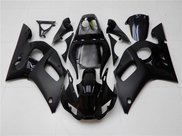 Matt schwarz glänzend 1998-2002 Yamaha YZF R6 Motorrad Verkleidung Matt schwarz glänzend 1998-2002 Yamaha YZF R6 Motorrad Verkleidung
