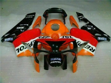 Orange Repsol 2003-2004 Honda CBR600RR Motorrad Verkleidung