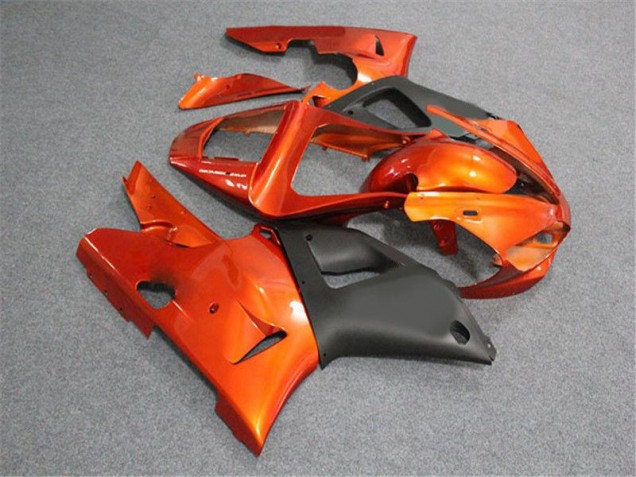 Orange Schwarz 2000-2001 Yamaha YZF R1 Motorrad Verkleidung Orange Schwarz 2000-2001 Yamaha YZF R1 Motorrad Verkleidung