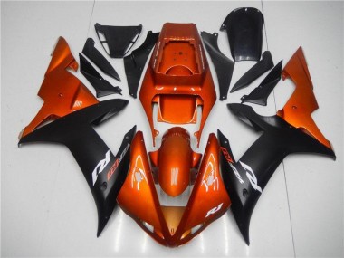 Orange Schwarz 2002-2003 Yamaha YZF R1 Motorrad Verkleidung
