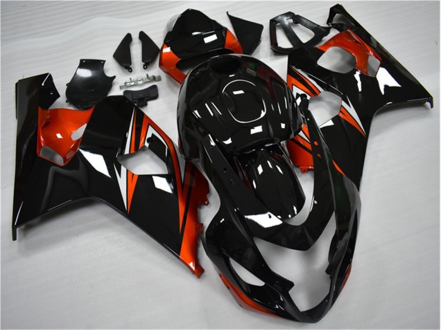 Orange Schwarz 2004-2005 Suzuki GSXR 600/750 Motorrad Verkleidung Orange Schwarz 2004-2005 Suzuki GSXR 600/750 Motorrad Verkleidung