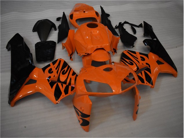 Orange Schwarz 2005-2006 Honda CBR600RR Motorrad Verkleidung & Plastik Orange Schwarz 2005-2006 Honda CBR600RR Motorrad Verkleidung & Plastik