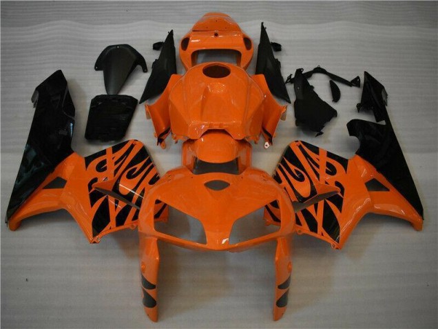 Orange Schwarz 2005-2006 Honda CBR600RR Motorrad Verkleidung & Plastik Orange Schwarz 2005-2006 Honda CBR600RR Motorrad Verkleidung & Plastik