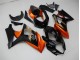 Orange Schwarz 2007-2008 Suzuki GSXR 1000 Motorrad Verkleidung