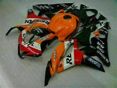 Orange Schwarz Repsol 2007-2008 Honda CBR600RR Motorrad Verkleidungen