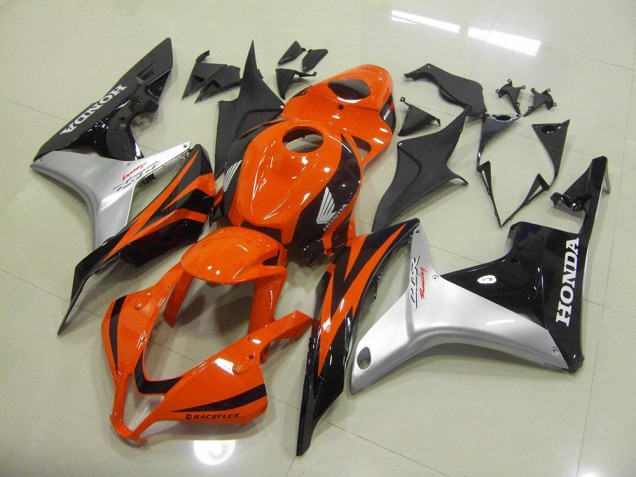 Orange Silber Schwarz 2007-2008 Honda CBR600RR Motorrad Verkleidungen Orange Silber Schwarz 2007-2008 Honda CBR600RR Motorrad Verkleidungen