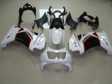Perl Weiß Schwarz 2008-2012 Kawasaki ZX250R Motorrad Verkleidung