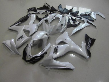 Perl Weiß und Schwarz 2009-2016 Suzuki GSXR 1000 Motorrad Verkleidung