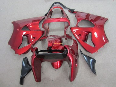Rot 2000-2002 Kawasaki ZX6R Motorrad Verkleidung & Plastik