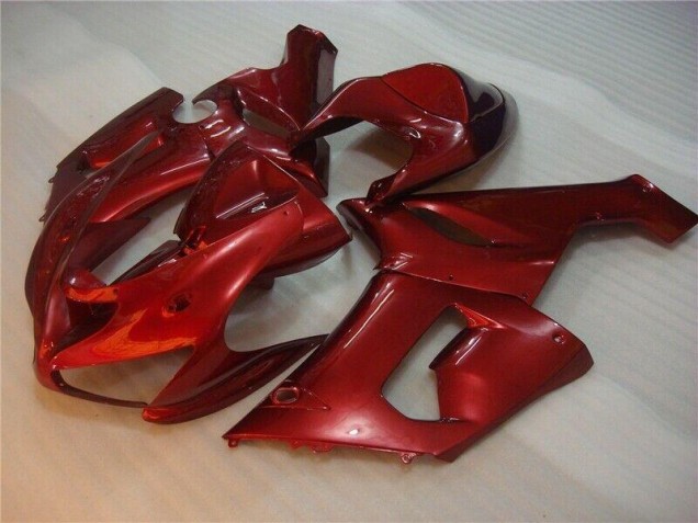 Rot 2005-2006 Kawasaki ZX6R Motorrad Verkleidung Rot 2005-2006 Kawasaki ZX6R Motorrad Verkleidung