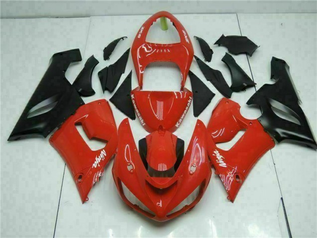 Rot 2005-2006 Kawasaki ZX6R Motorrad Verkleidungen Rot 2005-2006 Kawasaki ZX6R Motorrad Verkleidungen