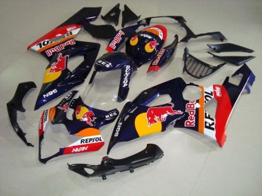 Rot Bull Repsol 2005-2006 Suzuki GSXR 1000 Motorrad Verkleidung