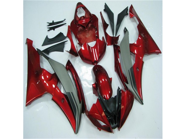 Rot Grau 2008-2016 Yamaha YZF R6 Motorrad Verkleidung Rot Grau 2008-2016 Yamaha YZF R6 Motorrad Verkleidung