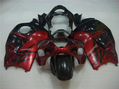 Rot Schwarz 1996-2007 Suzuki GSXR 1300 Hayabusa Motorrad Verkleidungen