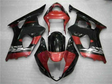 Rot Schwarz 2003-2004 Suzuki GSXR 1000 Motorrad Verkleidung
