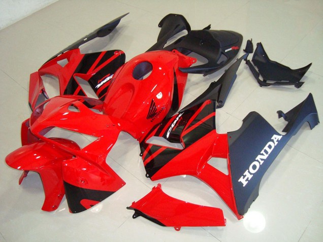 Rot Schwarz 2005-2006 Honda CBR600RR Motorrad Verkleidung Rot Schwarz 2005-2006 Honda CBR600RR Motorrad Verkleidung