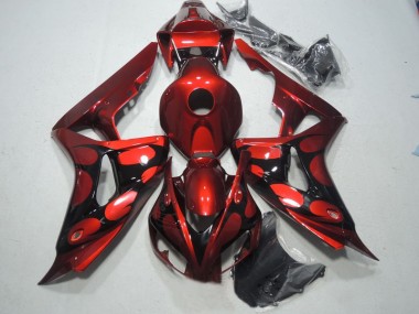 Rot Schwarz 2006-2007 Honda CBR1000RR Motorrad Verkleidungen
