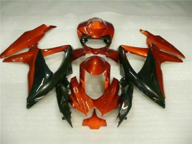Rot Schwarz 2008-2010 Suzuki GSXR 600/750 Motorrad Verkleidungen