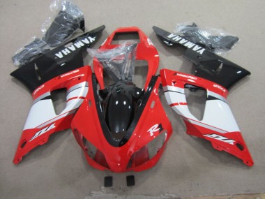 Rot Schwarz Weiß 2009-2011 Yamaha YZF R1 Motorrad Verkleidung