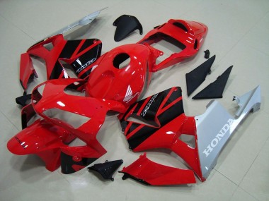 Rot Silber 2003-2004 Honda CBR600RR Motorrad Verkleidung