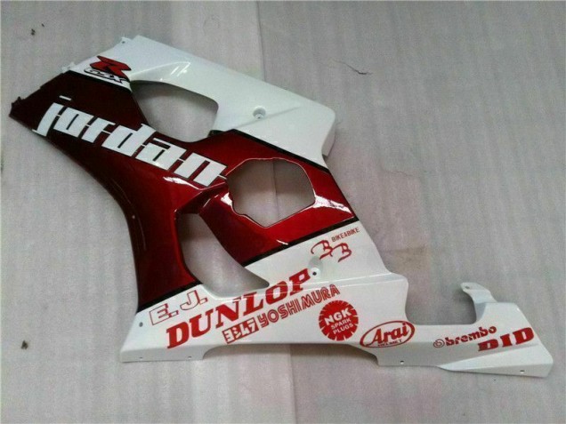 Rot Weiß 2003-2004 Suzuki GSXR 1000 Motorrad Verkleidungen Rot Weiß 2003-2004 Suzuki GSXR 1000 Motorrad Verkleidungen