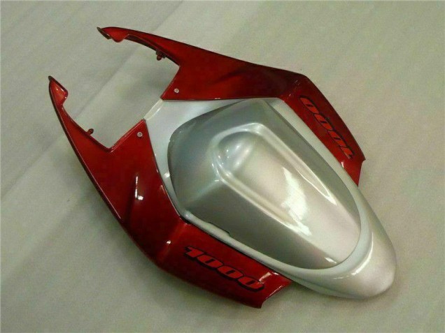 Rot Weiß 2005-2006 Suzuki GSXR 1000 Motorrad Verkleidungen