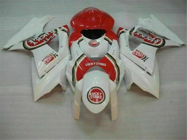 Rot Weiß 2007-2008 Suzuki GSXR 1000 Motorrad Verkleidung