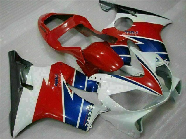 Rot Weiß Blau 2001-2003 Honda CBR600 F4i Motorrad Verkleidung Rot Weiß Blau 2001-2003 Honda CBR600 F4i Motorrad Verkleidung
