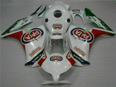 Rot Weiß PATA 2012-2016 Honda CBR1000RR Motorrad Verkleidungen