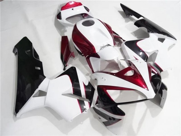 Rot Weiß Schwarz 2005-2006 Honda CBR600RR Motorrad Verkleidung Rot Weiß Schwarz 2005-2006 Honda CBR600RR Motorrad Verkleidung