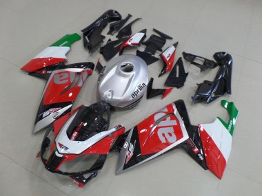Rot Weiß Schwarz 2006-2011 Aprilia RS125 Motorrad Verkleidung