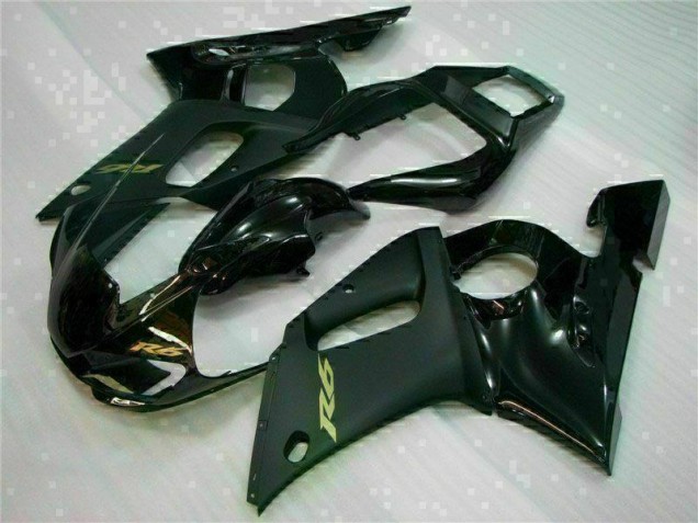 Schwarz 1998-2002 Yamaha YZF R6 Motorrad Verkleidungen Schwarz 1998-2002 Yamaha YZF R6 Motorrad Verkleidungen