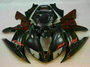 Schwarz 2002-2003 Yamaha YZF R1 Motor Verkleidungen