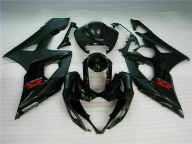 Schwarz 2005-2006 Suzuki GSXR 1000 Motorrad Verkleidungen
