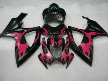Schwarz 2006-2007 Suzuki GSXR 600/750 Motor Verkleidung