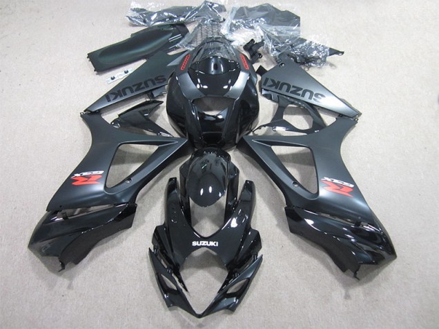 Schwarz 2007-2008 Suzuki GSXR 1000 Motorrad Verkleidungen Schwarz 2007-2008 Suzuki GSXR 1000 Motorrad Verkleidungen