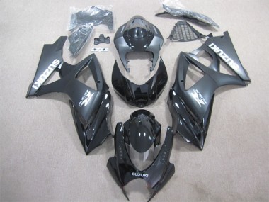Schwarz 2007-2008 Suzuki GSXR 1000 Motorrad Vollverkleidung