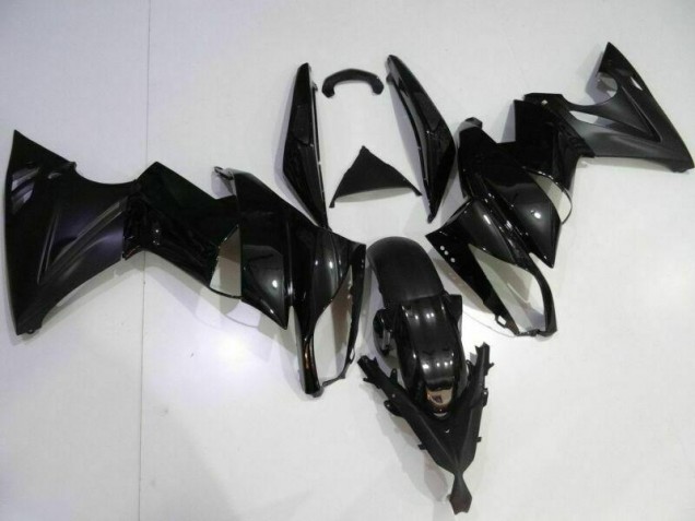 Schwarz 2009-2011 Kawasaki EX650 Motorrad Verkleidung Schwarz 2009-2011 Kawasaki EX650 Motorrad Verkleidung