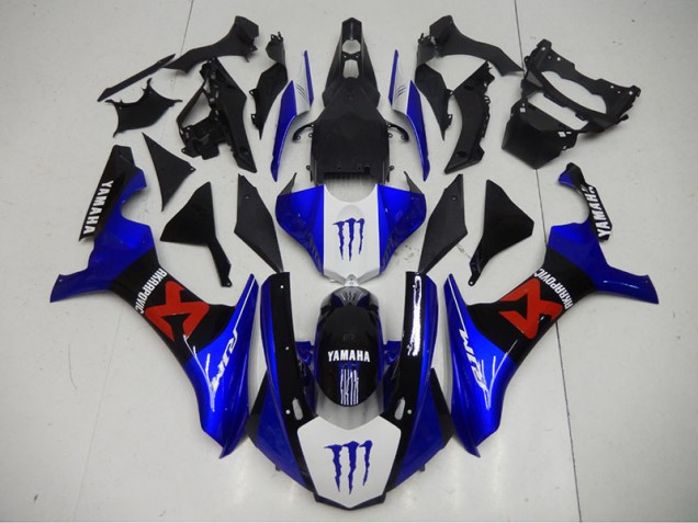 Schwarz Blau 2015-2019 Yamaha YZF R1 Motorrad Vollverkleidung Schwarz Blau 2015-2019 Yamaha YZF R1 Motorrad Vollverkleidung