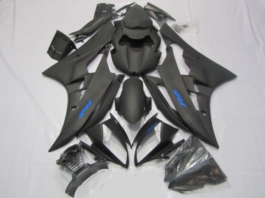 Schwarz Blau Aufkleber 2006-2007 Yamaha YZF R6 Motorrad Verkleidung