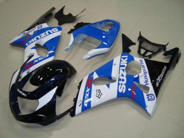 Schwarz Blau Weiß 2000-2002 Suzuki GSXR 1000 Motorrad Verkleidung