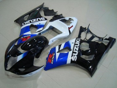 Schwarz Blau Weiß 2003-2004 Suzuki GSXR 1000 Motorrad Verkleidung