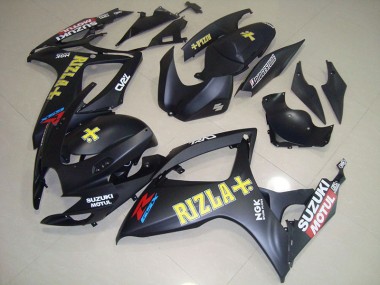 Schwarz Gelb Rizla 2006-2007 Suzuki GSXR 750 Motorrad Verkleidung