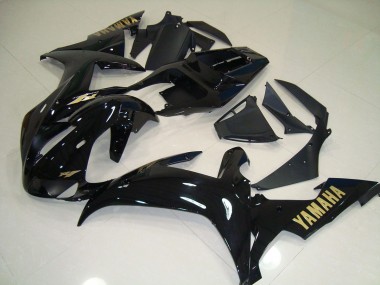 Schwarz Gold 2002-2003 Yamaha YZF R1 Motorrad Verkleidung