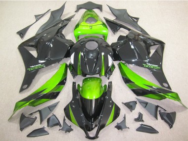 Schwarz Grün 2009-2012 Honda CBR600RR Motorrad Vollverkleidung